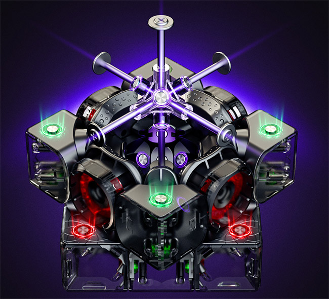 QiYi X-Man Design XT3 V1 MagLev 3x3x3 Speed Cube Flagship Version